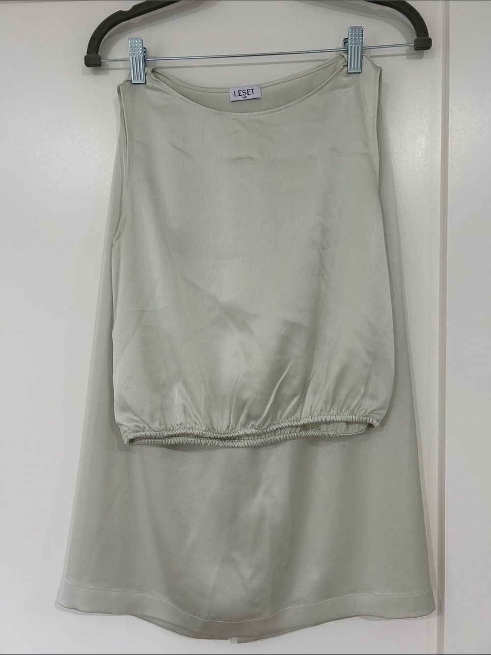 LESET Mint Green A-Line Skirt